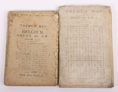 Very Detailed Large Scale (1:10,000) Trench Map