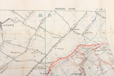 Very Detailed Large Scale (1:10,000) Trench Map - 3