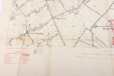 Very Detailed Large Scale (1:10,000) Trench Map - 5