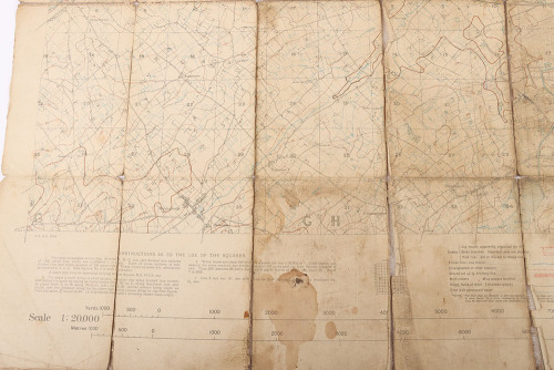 Very Detailed Large Scale (1:10,000) Trench Map