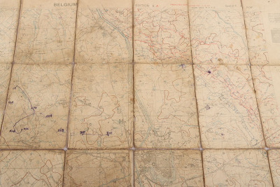 Very Detailed Large Scale (1:10,000) Trench Map - 12