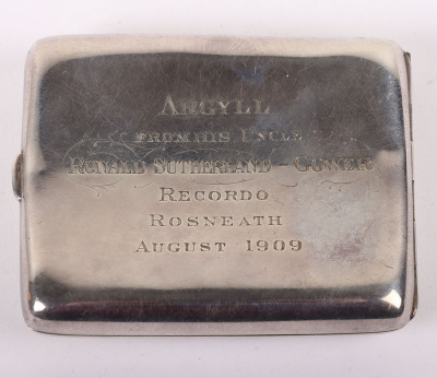 Finely Engraved Silver Cigarette Case - 2