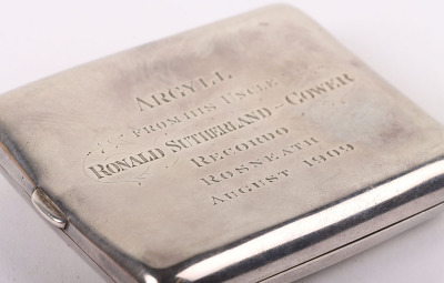 Finely Engraved Silver Cigarette Case - 3