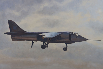 Hawker P1127 Kestrel Oil of Canvas by John Yale (1925-1998) - 2