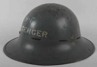 WW2 British Home Front H-F Messenger Steel Helmet - 3