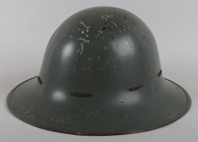 WW2 British Home Front H-F Messenger Steel Helmet - 6