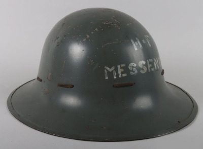 WW2 British Home Front H-F Messenger Steel Helmet - 7