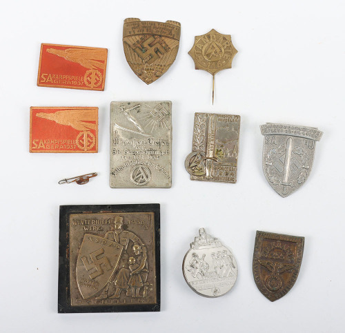 Selection of Third Reich Rally / Day Badges