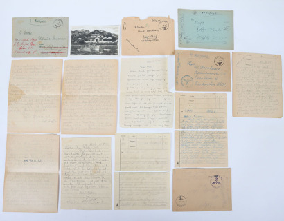 Small Collection of Waffen-SS field post (SS-Feldpost) and postcards