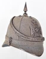 Victorian Civil Service Rifle Volunteer Corps Officers Grey Cloth Home Service Helmet