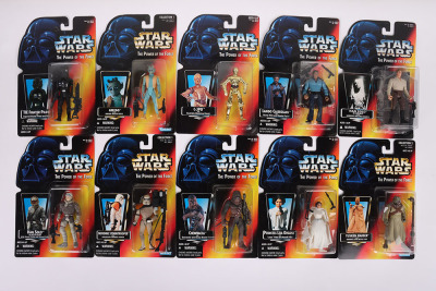 Twenty Star Wars Power of the Force Orange Card Action Figures Mint Kenner, - 2