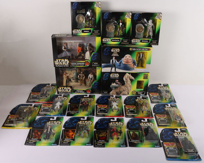 Twenty Star Wars Power of the Force Green Card Action Figures Vehicles Mint Kenner,