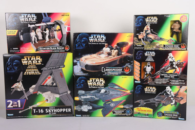 Seven Star Wars Power of the Force Sealed boxed Vehicles Kenner