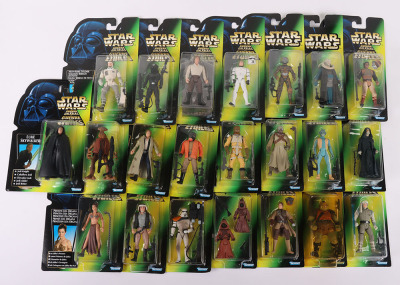 Twenty Two Star Wars Power of the Force Green Card Action Figures Mint Kenner,