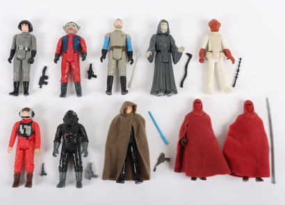 Ten Vintage Star wars Return of the Jedi loose action figures Kenner,