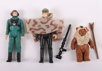 Three Vintage Star Wars Last 17 action figures Kenner.