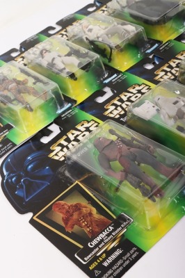 Sixteen Star Wars Power of the Force Green Card Action Figures Mint Gold Stickers - 2