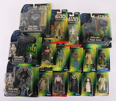 Sixteen Star Wars Power of the Force Green Card Action Figures Mint