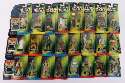 Twenty Four Star Wars Power of the Force Green Card Action Figures