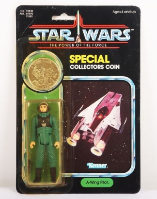 Vintage Star Wars The Power of the Force Last 17 A-Wing Pilot Action Figure Kenner.