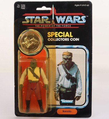 Vintage Kenner Star Wars The Power of the Force Last 17 Barada Action Figure.