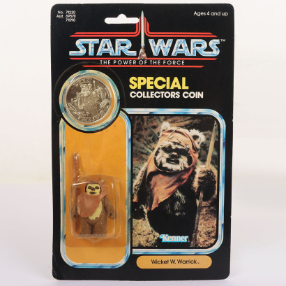 Vintage Star Wars The Power of the Force Special Collectors coin Wicket W. Warrick Action Figure Kenner.