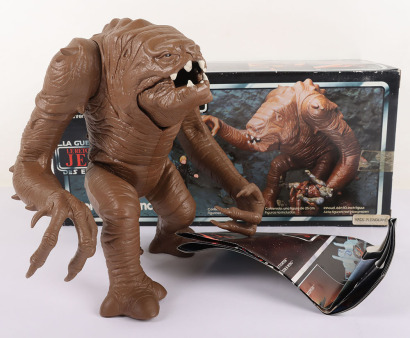 Vintage Star Wars Tri-Logo Return of the Jedi Rancor Monster Action Figure Boxed Palitoy.