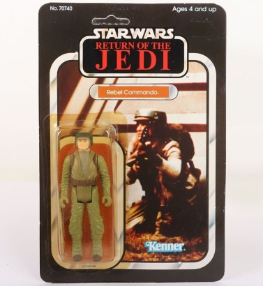 Vintage Kenner Star Wars Return of The Jedi Rebel Commando Unpunched Action Figure.