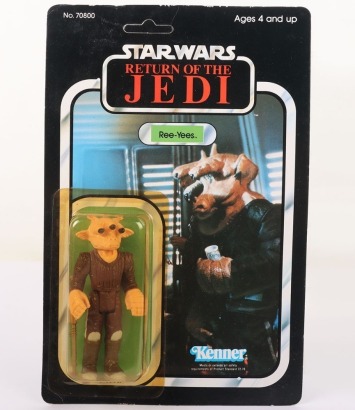 Vintage Kenner Star Wars Return of The Jedi Ree-Yees Unpunched Action Figure.