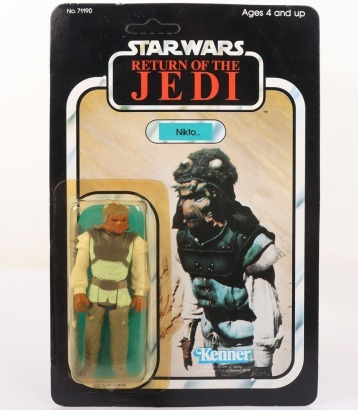 Vintage Kenner Star Wars Return of The Jedi Nikto Unpunched Action Figure.