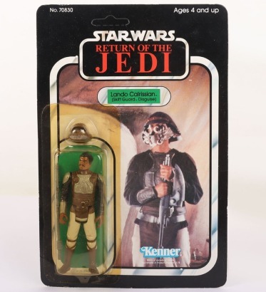 Vintage Kenner Star Wars Return of The Jedi Lando Calrissian Skiff Guard Disguise Unpunched Action Figure.