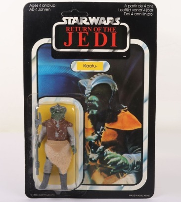 Vintage Palitoy Star Wars Return of The Jedi Klaatu Vintage Original Carded Moc Unpunched Action Figure.