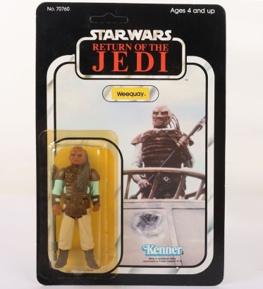 Vintage Kenner Star Wars Return of The Jedi Weequay Unpunched Action Figure.