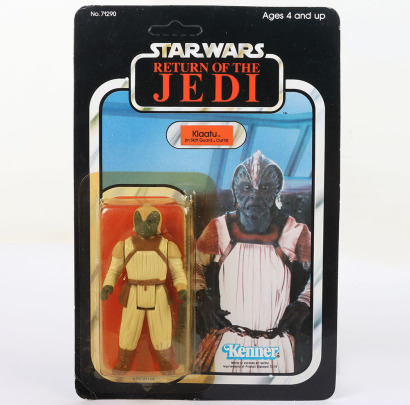 Vintage Kenner Star Wars Return of The Jedi Klaatu Skiff Guard Outfit Unpunched Action Figure.