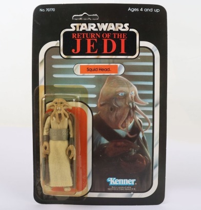 Vintage Kenner Star Wars Return of The Jedi Squid Head Unpunched Action Figure.