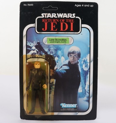 Vintage Kenner Star Wars Return of The Jedi Luke Skywalker Jedi Knight Unpunched Action Figure.