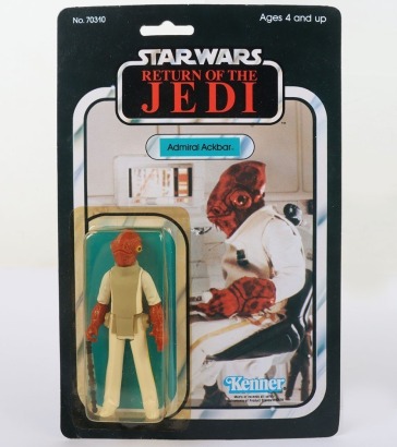 Vintage Kenner Star Wars Return of the Jedi Admiral Ackbar Action Figure.