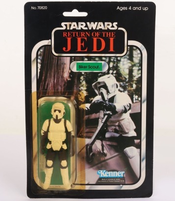 Vintage Star Wars Return of the Jedi Biker Scout Action Figure Kenner.