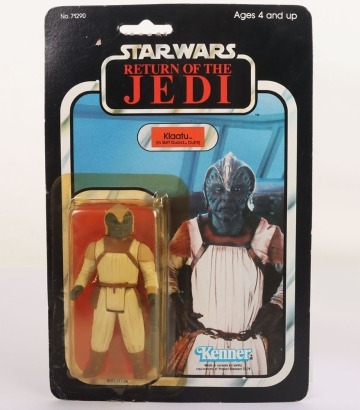 Vintage Star Wars Return of the Jedi Klaatu (in Skiff Guard Outfit) Action Figure Kenner.