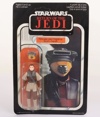 Vintage Star Wars Return of the Jedi Princess Leia Organa (Boushh Disguise) Unpunched Action Figure Palitoy.