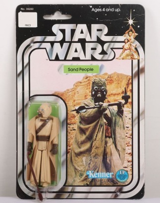 Vintage Star Wars Tusken Raider Sand People Original Carded Moc Action Figure Kenner.