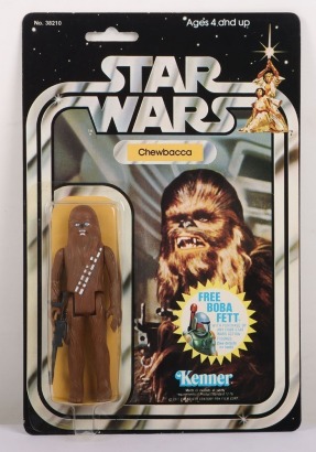 Vintage Star Wars Chewbacca Original Carded Moc Action Figure Kenner.