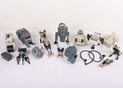 Collection of Vintage Star Wars Loose Mini Rigs Vehicles Kenner.