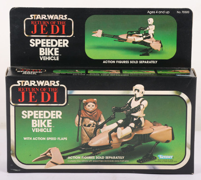 Vintage Star Wars Return of the Jedi Speeder Bike Sealed Boxed Kenner.