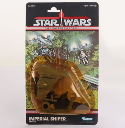 Scarce Vintage Star Wars The Power of the Force Imperial Sniper Vehicle Carded moc Kenner.