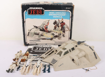 Vintage Star Wars Return of the Jedi Rebel Armoured Snowspeeder vehicle, 1983 Boxed Meccano,