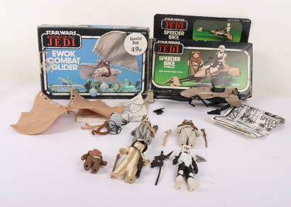 Two Vintage Star Wars Return of the Jedi Boxed vehicles Kenner,