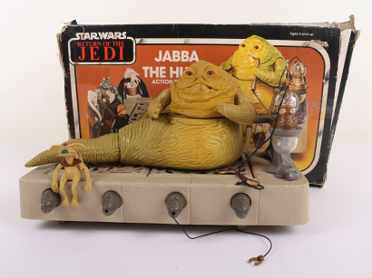 Vintage Star Wars Return of the Jedi Jabba The Hutt Action Playset Kenner Boxed,