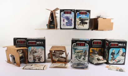 Five Vintage Star Wars Return of the Jedi Mini Rigs Kenner.