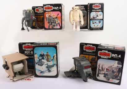 Three Vintage Star Wars The Empire Strikes Back Vehicles and creature.